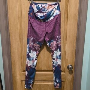 ZELOS Multicolor Abstract Leggings